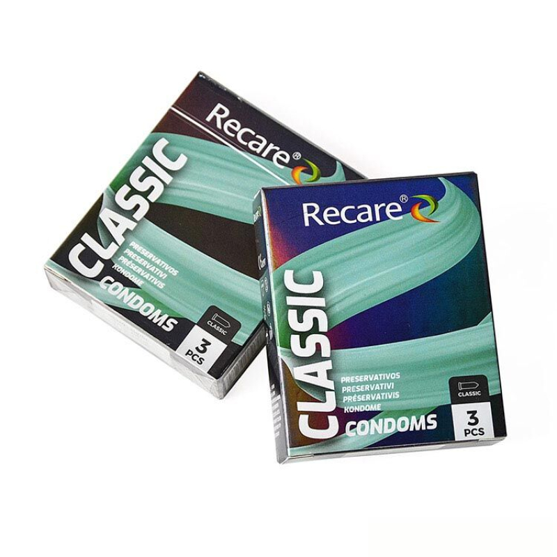 Класичні презервативи в голографічному пакованні – Recare Holographic Classic Condoms, 3 шт.
