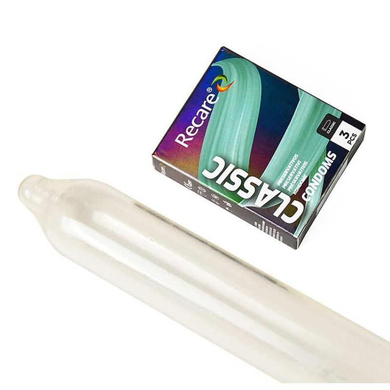Класичні презервативи в голографічному пакованні – Recare Holographic Classic Condoms, 3 шт.