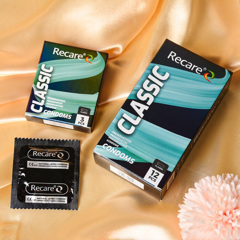 Класичні презервативи в голографічному пакованні – Recare Holographic Classic Condoms, 3 шт.