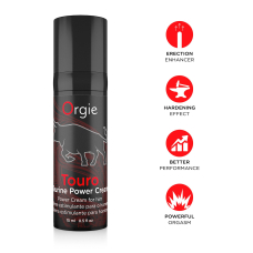 Крем для посилення ерекції з таурином, гінкго та женьшенем – Orgie Touro Power Cream, 15 мл