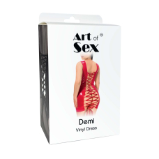 Лакована сукня на шнурівці – Art of Sex Demi, розмір L–2XL, червоного кольору