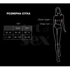 Лакований вініловий ліф із шипами – Art of Sex Mistress, розмір S, чорного кольору