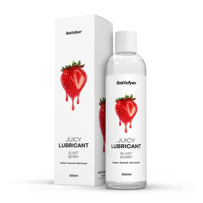 Лубрикант на водній основі з насиченим ягідним смаком – Satisfyer Juicy Lubricant Blast Berry, 300 мл
