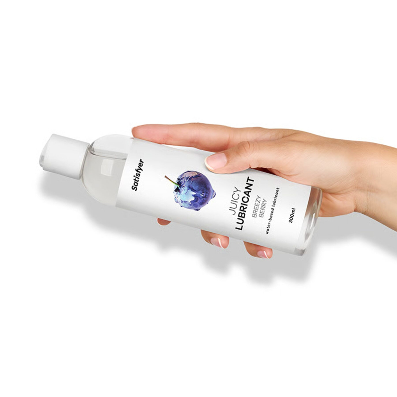 Лубрикант на водній основі з ягідним смаком – Satisfyer Juicy Lubricant Breezy Berry, 300 мл