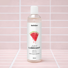 Лубрикант на водній основі зі смаком дині – Satisfyer Juicy Lubricant Melty Melon, 300 мл