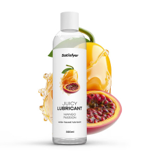 Лубрикант на водній основі зі смаком манго та маракуї – Satisfyer Juicy Lubricant Mango & Passion, 300 мл