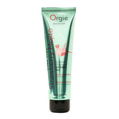 Лубрикант на водной основе со вкусом клубничного мохито – Orgie Lube Tube Strawberry Mojito, 100 мл
