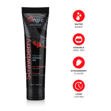 Лубрикант на водній основі зі смаком полуниці – Orgie Lube Tube Strawberry, 100 мл