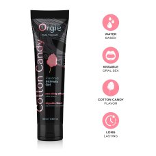 Лубрикант на водній основі зі смаком солодкої вати – Orgie Lube Tube Cotton Candy, 100 мл