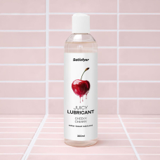 Лубрикант на водній основі зі смаком вишні – Satisfyer Juicy Lubricant Cheeky Cherry, 300 мл