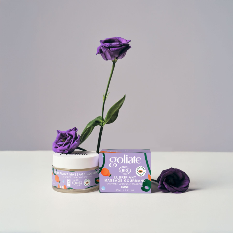 Масажна олія-лубрикант зі смаком та ароматом фундука – Goliate Couple Gourmand Noisette, 50 мл
