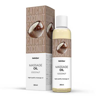 Массажное масло с ароматом кокоса – Satisfyer Massage Oil Coconut, 250 мл
