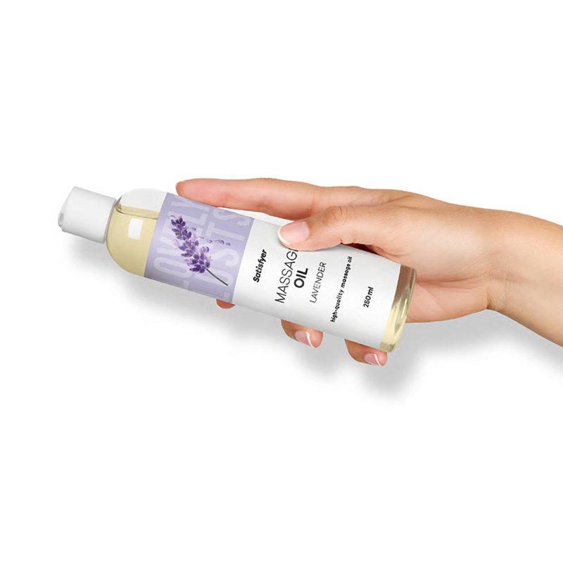 Масажна олія з ароматом лаванди – Satisfyer Massage Oil Lavender, 250 мл