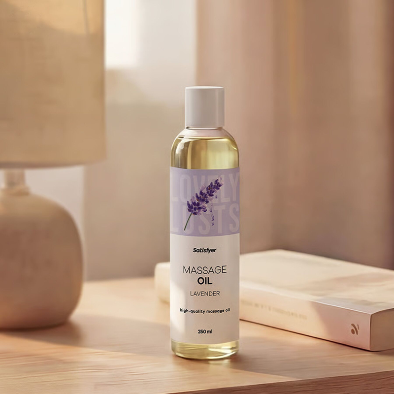 Масажна олія з ароматом лаванди – Satisfyer Massage Oil Lavender, 250 мл