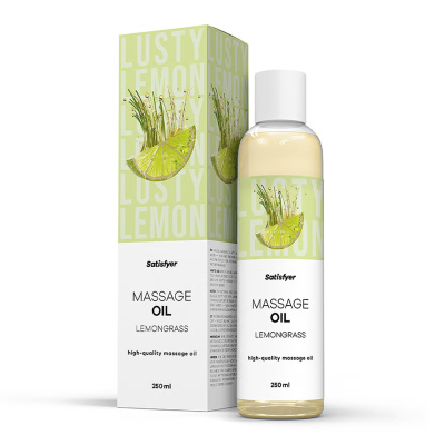 Масажна олія з ароматом лемонграсу – Satisfyer Massage Oil Lemongrass, 250 мл