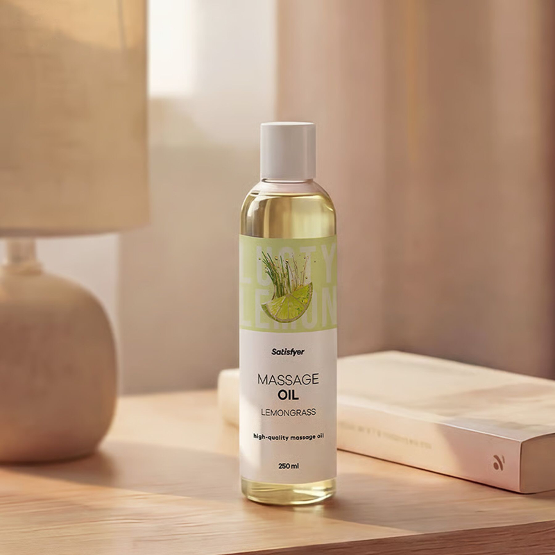 Масажна олія з ароматом лемонграсу – Satisfyer Massage Oil Lemongrass, 250 мл