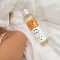 Масажна олія з ароматом персика – Satisfyer Massage Oil Peach, 250 мл