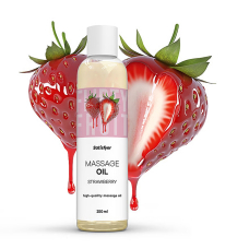 Масажна олія з ароматом полуниці – Satisfyer Massage Oil Strawberry, 250 мл