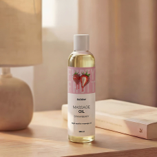 Масажна олія з ароматом полуниці – Satisfyer Massage Oil Strawberry, 250 мл
