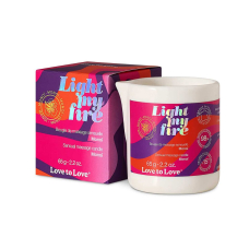 Масажна свічка з ароматом моної – Love To Love LIGHT MY FIRE Monoi, 65 мл