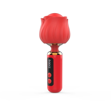 Мини-вибромассажер с головкой в форме розы – Loviss Rose Mini Massage Wand Vibrator, 9 режимов