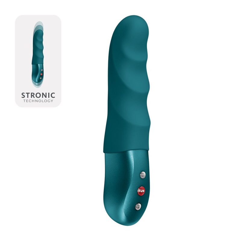 Минипульсатор для начинающих – Fun Factory STRONIC PETITE, бутылочно-зеленого цвета, 8 режимов