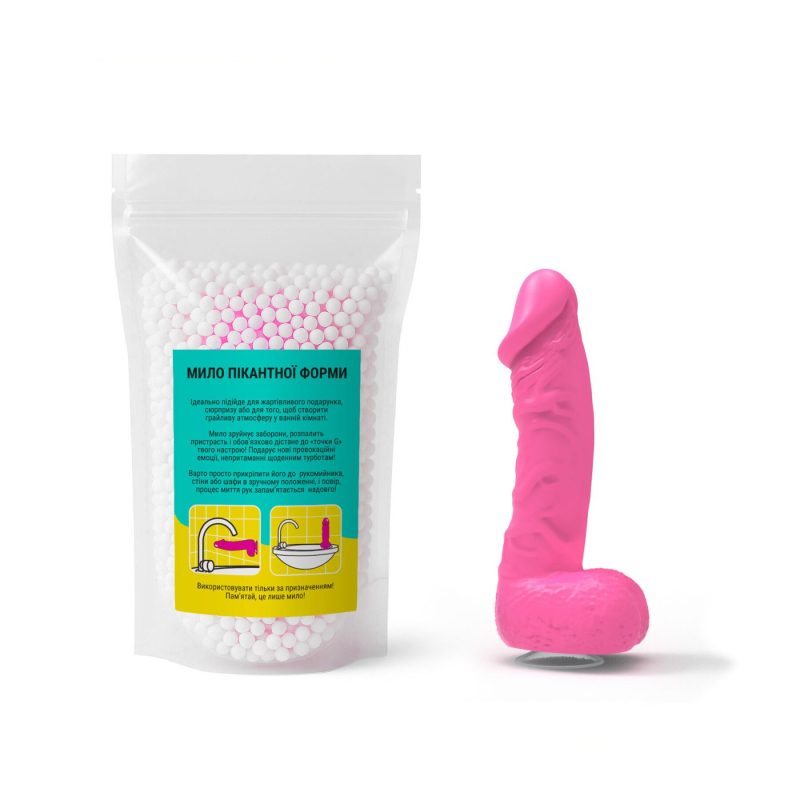 Мыло в форме пениса – Чистый Кайф LARGE Pink, натуральное крафтовое мыло