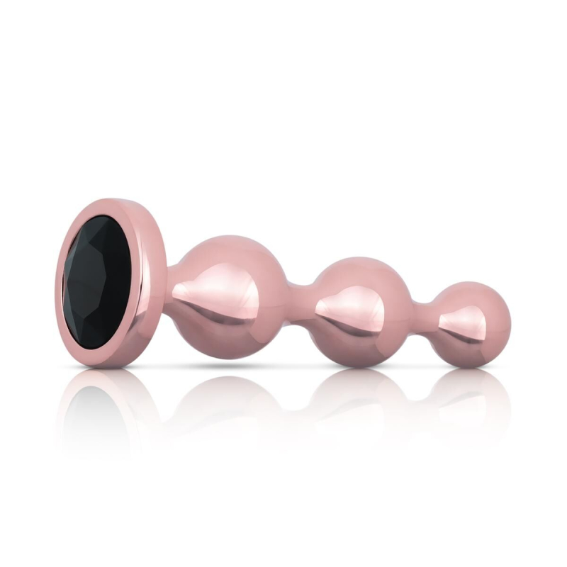 Набір анальних іграшок – Rosy Gold Metal Butt Plug (набір із 3 предметів)