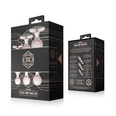 Набір анальних іграшок – Rosy Gold Metal Butt Plug (набір із 3 предметів)