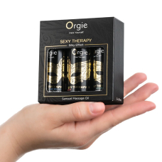 Набір масажних олій Sexy Therapy міні-формату – Orgie Sexy Therapy Mini Size Collection, 3×30 мл