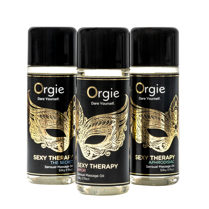 Набір масажних олій Sexy Therapy міні-формату – Orgie Sexy Therapy Mini Size Collection, 3×30 мл
