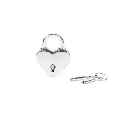 Набор универсальных замочков в форме сердца – Liebe Seele Heart Shape Padlock, 2 шт., серебристого цвета