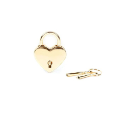 Набір універсальних замочків у формі серця – Liebe Seele Heart Shape Padlock, 2 шт., золотистого кольору