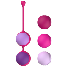Набір вагінальних кульок – Liebe Kewos Cerise/Candy Violet, 5 шт., вага 15, 25, 35, 45 та 55 г