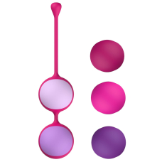Набір вагінальних кульок – Liebe Kewos Cerise/Candy Violet, 5 шт., вага 15, 25, 35, 45 та 55 г
