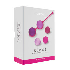 Набір вагінальних кульок – Liebe Kewos Cerise/Candy Violet, 5 шт., вага 15, 25, 35, 45 та 55 г