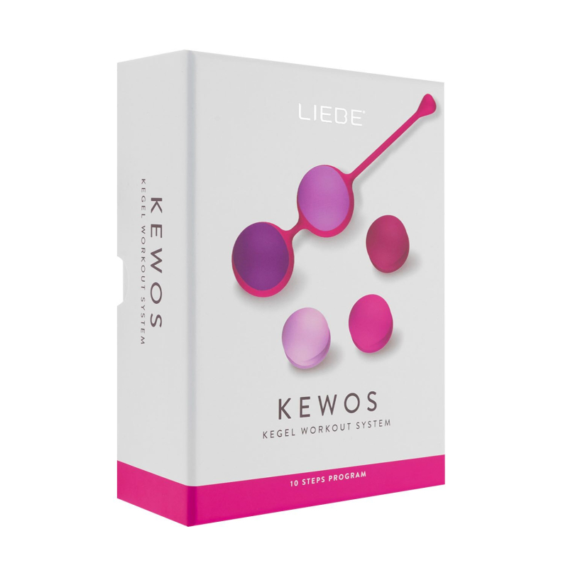 Набір вагінальних кульок – Liebe Kewos Cerise/Candy Violet, 5 шт., вага 15, 25, 35, 45 та 55 г