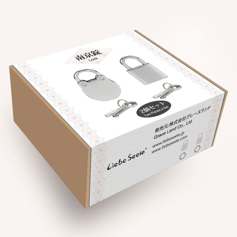 Набір замочків у формі жабки – Liebe Seele Frog Shape Padlock, 2 шт., сріблястого кольору