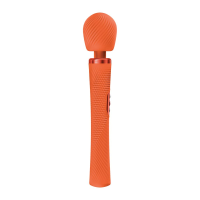 Мощный легкий вибромассажер – Fun Factory VIM Vibrating Wand, оранжевого цвета, до 6 часов работы