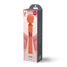 Мощный легкий вибромассажер – Fun Factory VIM Vibrating Wand, оранжевого цвета, до 6 часов работы