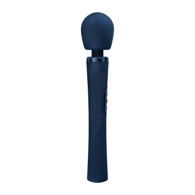 Надпотужний легкий вібромасажер – Fun Factory VIM Vibrating Wand, темно-синього кольору, до 6 годин роботи