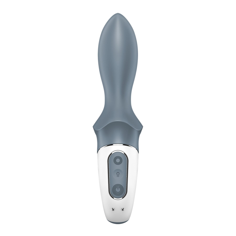 Надувной анальный вибратор с регулируемым диаметром и гибким стволом – Satisfyer Air Pump Booty 1, 18 см