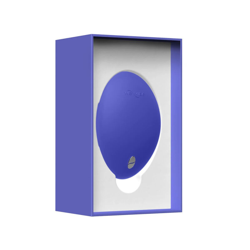 Накладний вібратор з функціями нагрівання та охолодження – We-Vibe Temp Lavender Blue, 9,7 см