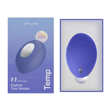 Накладний вібратор з функціями нагрівання та охолодження – We-Vibe Temp Lavender Blue, 9,7 см
