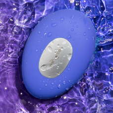 Накладний вібратор з функціями нагрівання та охолодження – We-Vibe Temp Lavender Blue, 9,7 см