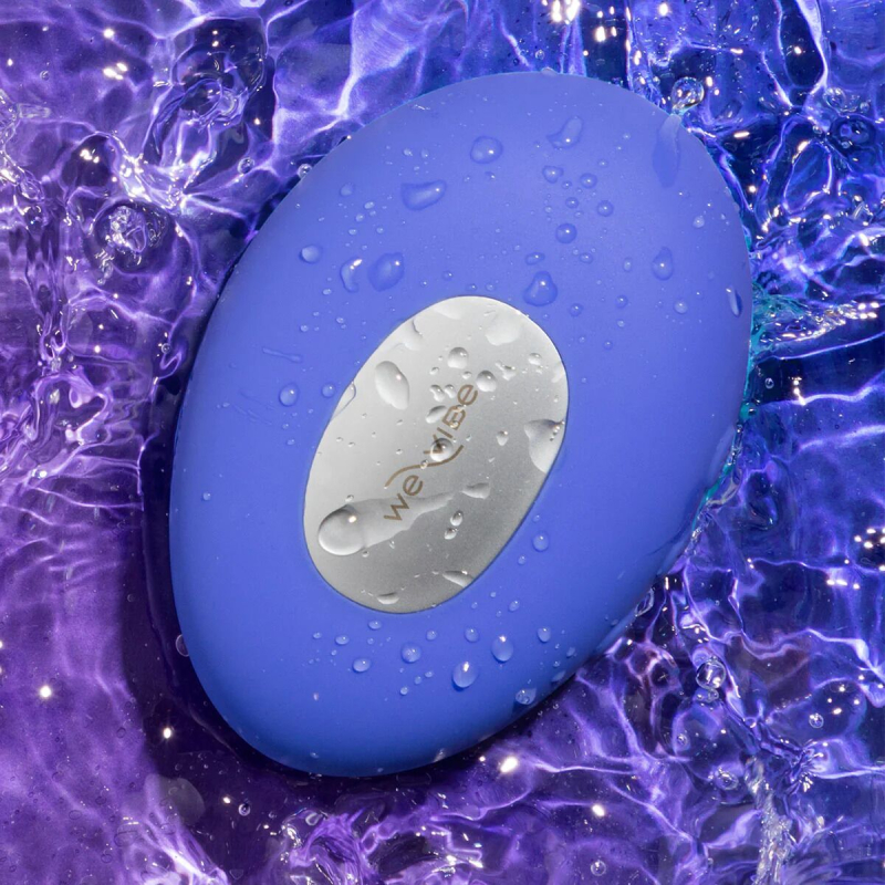 Накладний вібратор з функціями нагрівання та охолодження – We-Vibe Temp Lavender Blue, 9,7 см