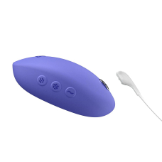 Накладний вібратор з функціями нагрівання та охолодження – We-Vibe Temp Lavender Blue, 9,7 см