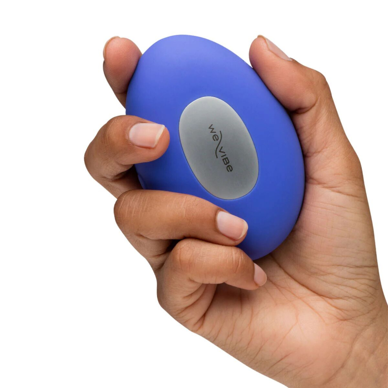 Накладний вібратор з функціями нагрівання та охолодження – We-Vibe Temp Lavender Blue, 9,7 см
