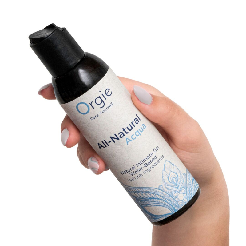 Ніжний натуральний лубрикант на водній основі з нелипкою текстурою – Orgie All Natural Acqua, 150 мл