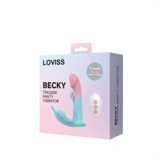 Носимий вібратор з манливими рухами – Loviss Becky Trigger Panty Vibrator, з вібрацією та пультом ДК